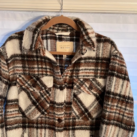 Blank NYC Cassie Plaid Shacket Size Medium - Picture 2 of 15
